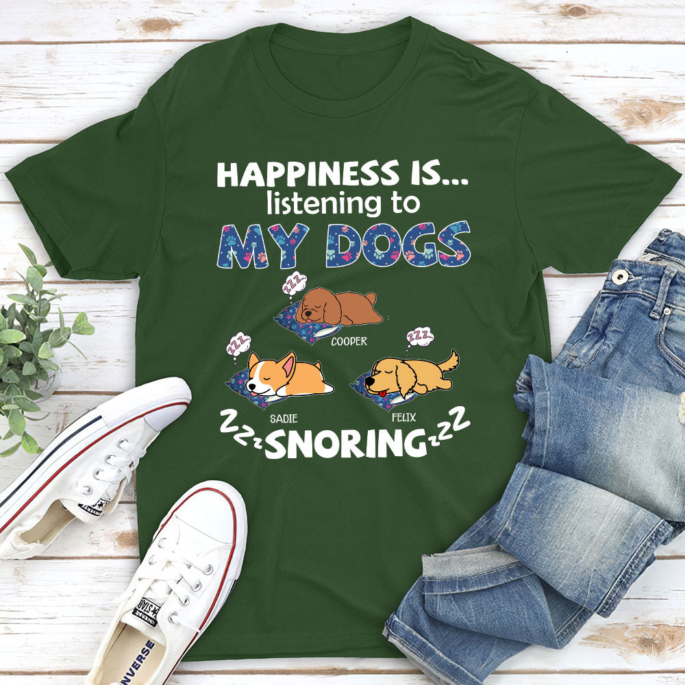 My Dog Snoring - Personalized Custom Premium T-shirt