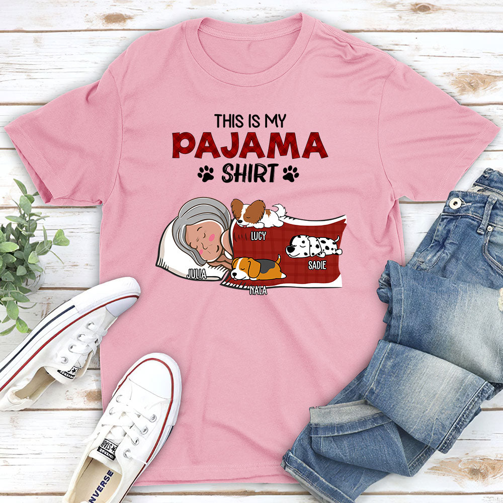 Sleeping Pajama Shirt - Personalized Custom Unisex T-shirt