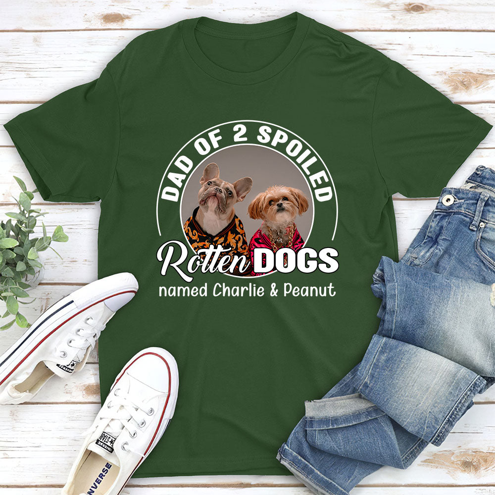 Spoiled Rotten Dog Photo - Personalized Custom Unisex T-shirt