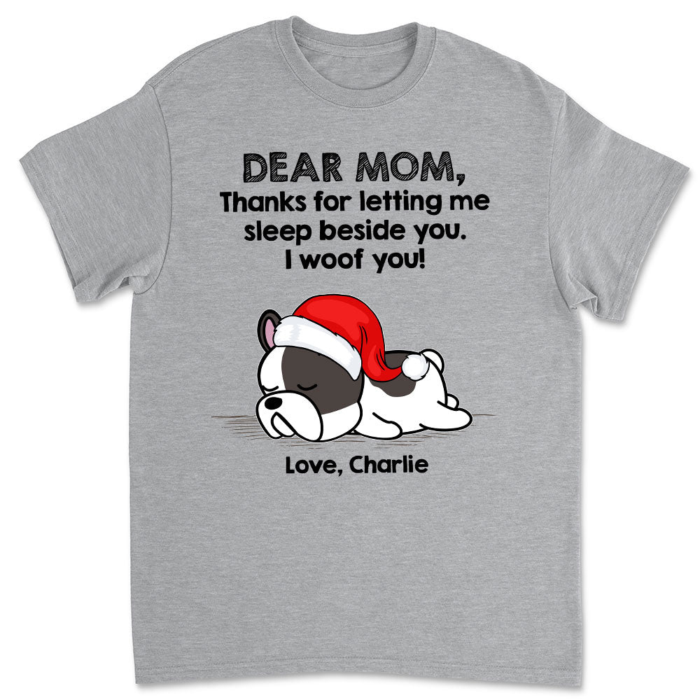 Sleep Beside Dog - Personalized Custom Unisex T-shirt