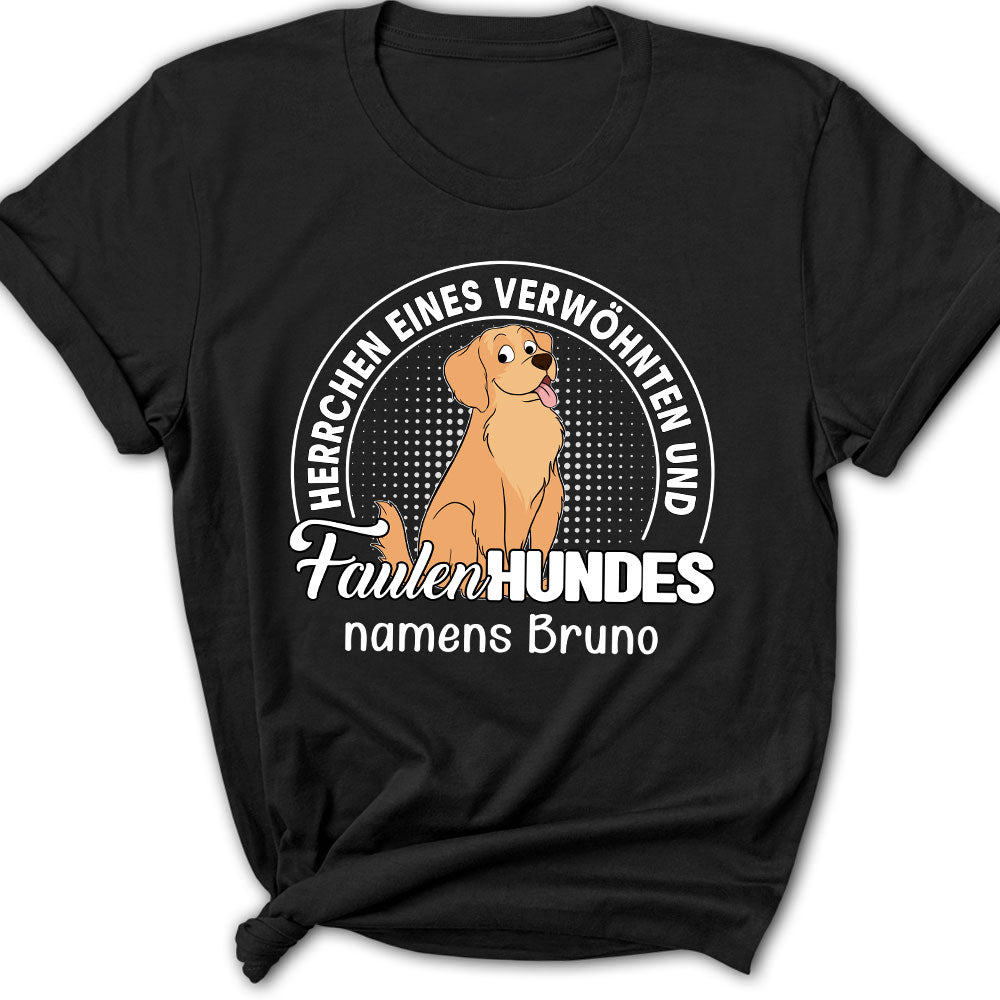 Faulen Hundes - Personalisiertes Damen T-shirt