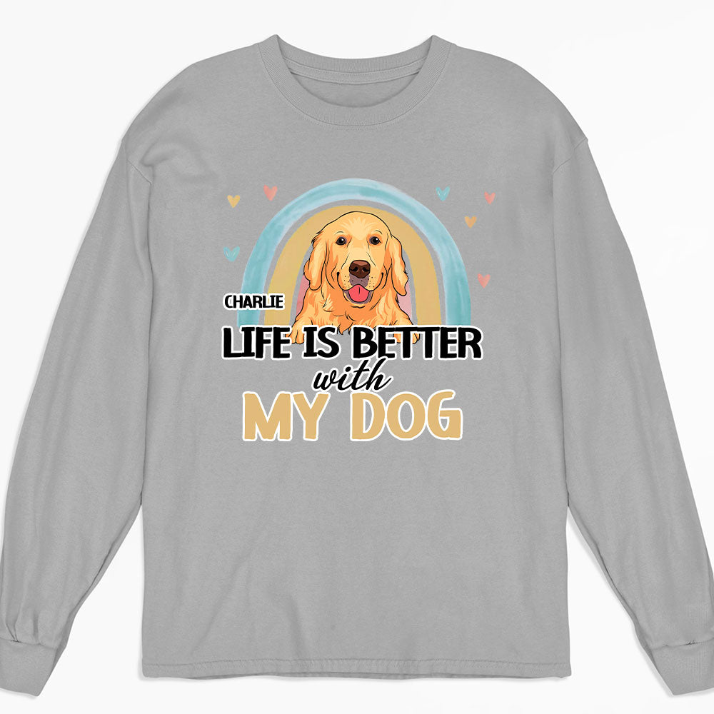 My Rainbow - Personalized Custom Long Sleeve T-shirt