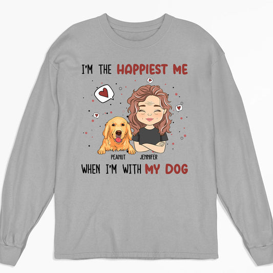 Happiest Me - Personalized Custom Long Sleeve T-shirt