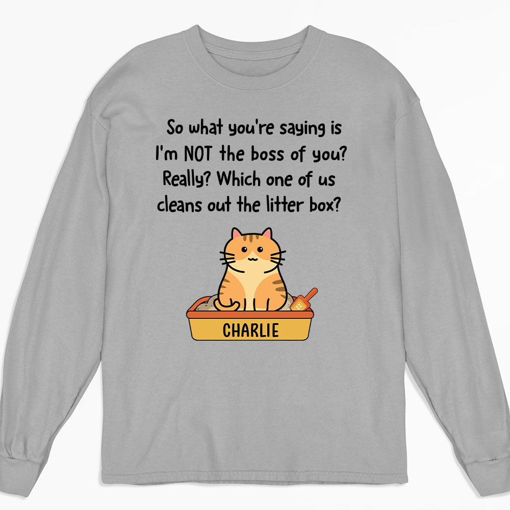 The Real Boss - Personalized Custom Long Sleeve T-shirt