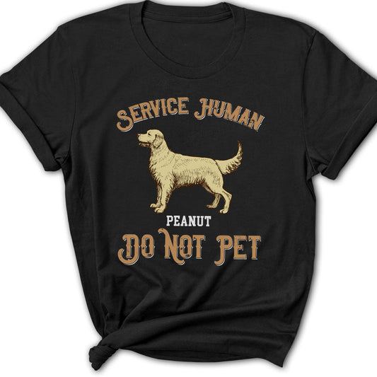 Service Human Vintage - Personalized Custom Women's T-shirt