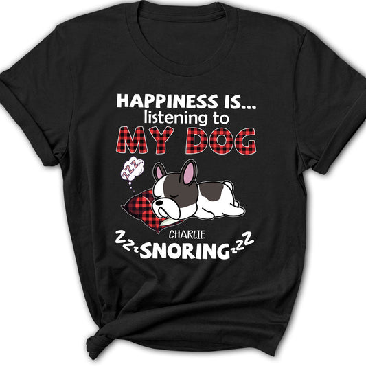 My Pets Snoring - Personalized Custom Women's T-shirt