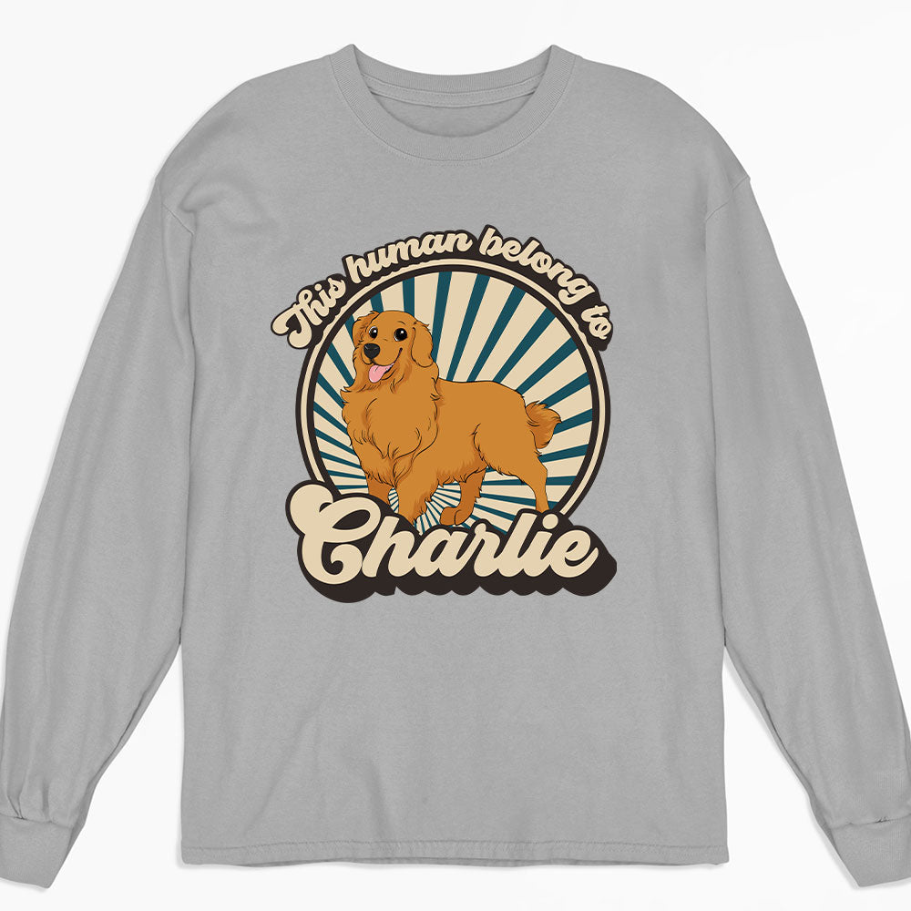 Human Belongs Retro - Personalized Custom Long Sleeve T-shirt