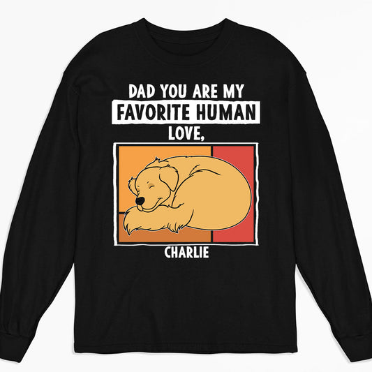Our Favourite Human - Personalized Custom Long Sleeve T-shirt