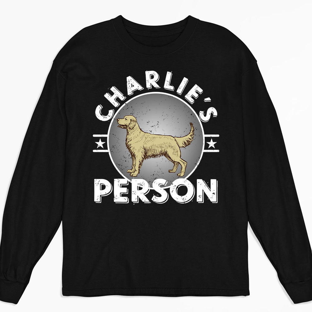 Dog Person Circle - Personalized Custom Long Sleeve T-shirt