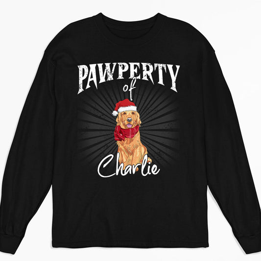 Vintage Dog Property - Personalized Custom Long Sleeve T-shirt