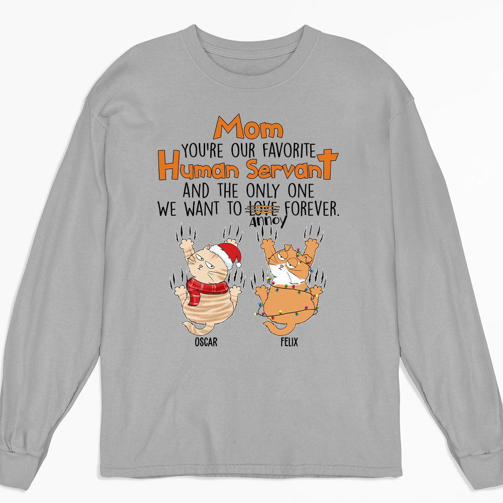 Cat Annoy Forever - Personalized Custom Long Sleeve T-shirt