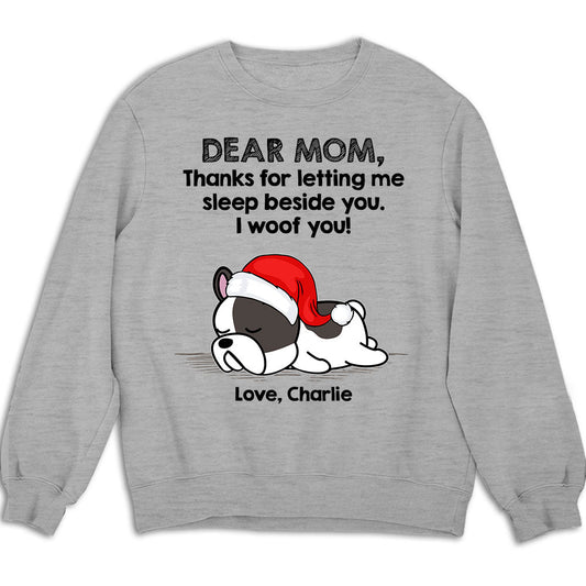 Sleep Beside Dog - Personalized Custom Sweatshirt