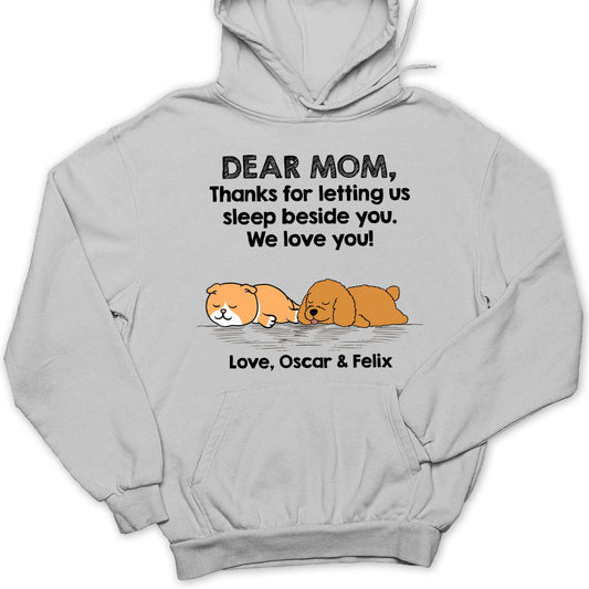 Sleep Beside Pet 2 - Personalized Custom Hoodie