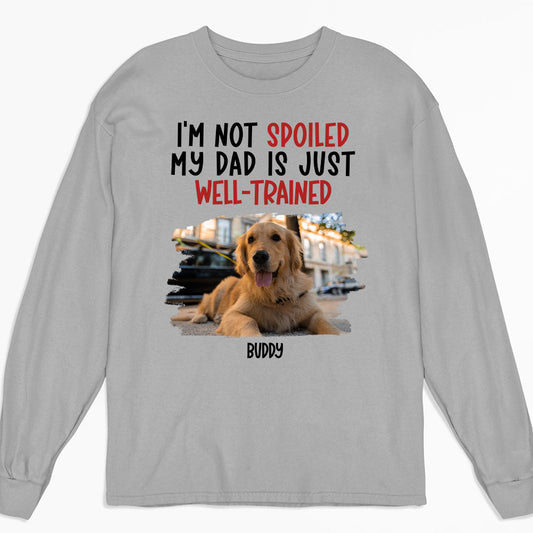 Well Trained Mom Photo - Personalized Custom Long Sleeve T-shirt