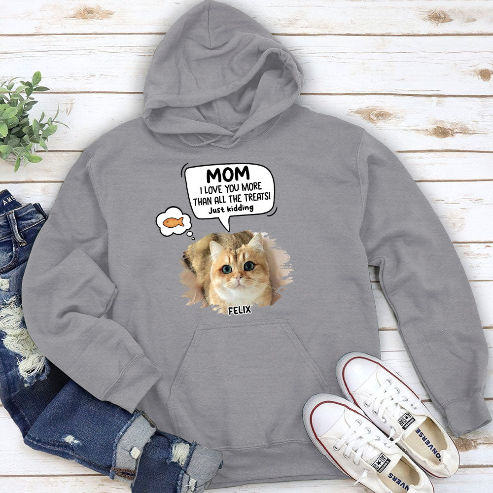 Cat Just Kidding - Personalized Custom Hoodie