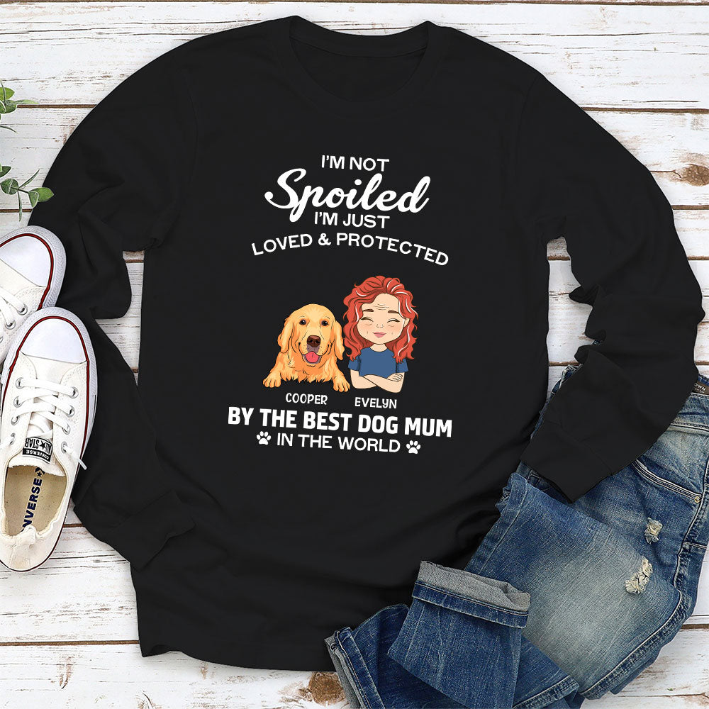Loved And Protected - Personalized Custom Long Sleeve T-shirt