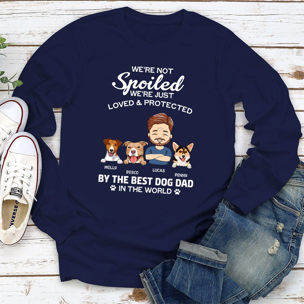 Loved And Protected - Personalized Custom Long Sleeve T-shirt