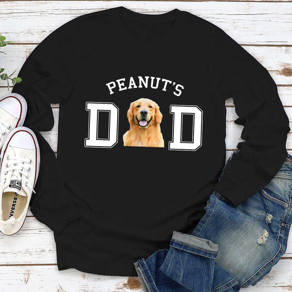 Dad/Mom Basic Photo - Personalized Custom Long Sleeve T-shirt