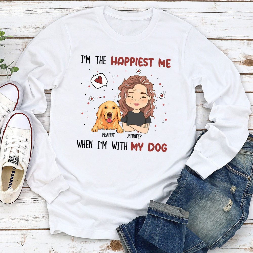 Happiest Me - Personalized Custom Long Sleeve T-shirt