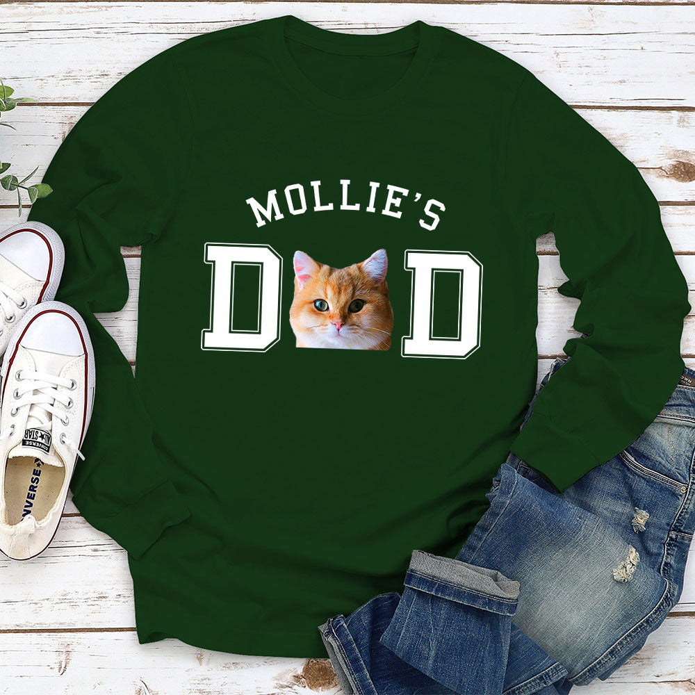 Dad/Mom Basic Photo - Personalized Custom Long Sleeve T-shirt