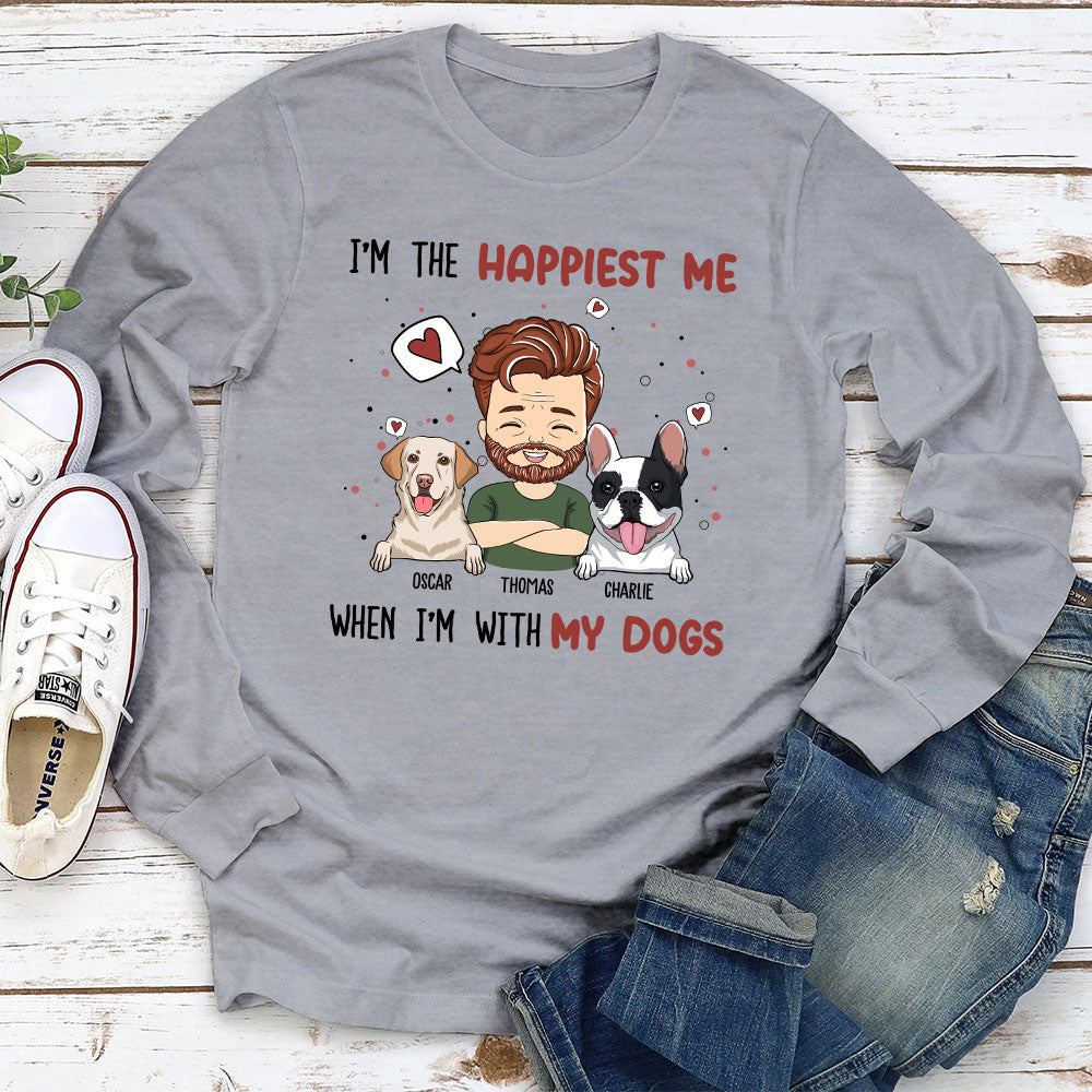 Happiest Me - Personalized Custom Long Sleeve T-shirt