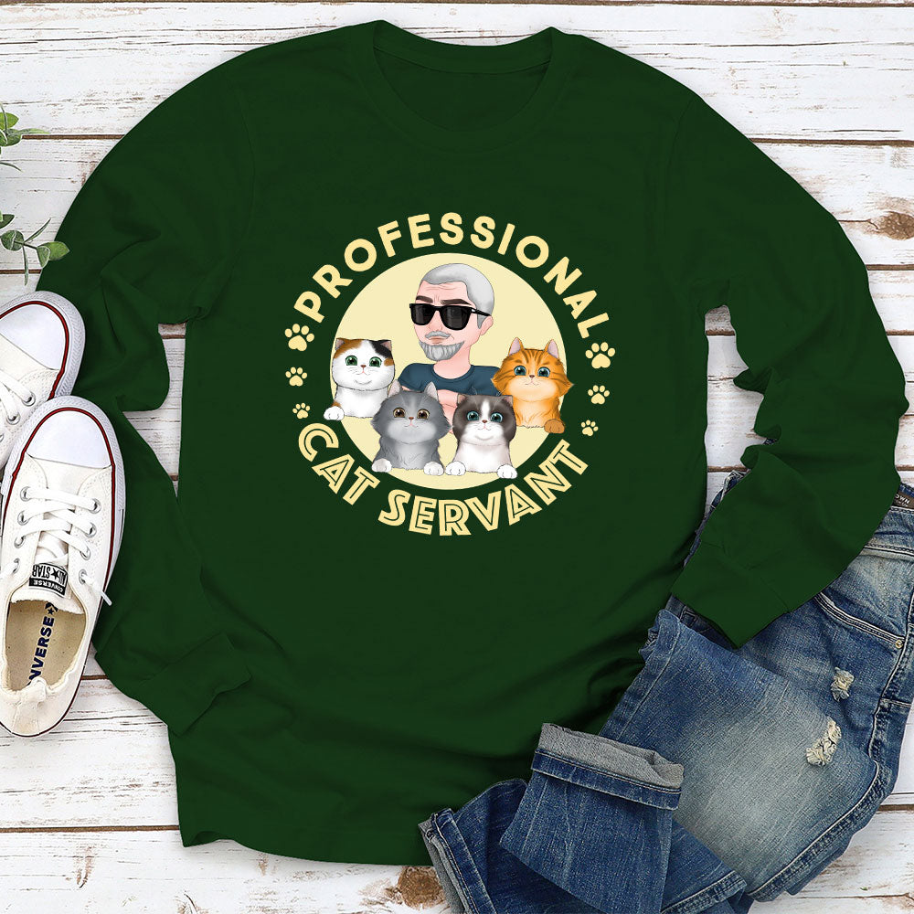 Professional Cat Servant 2 - Personalized Custom Long Sleeve T-shirt