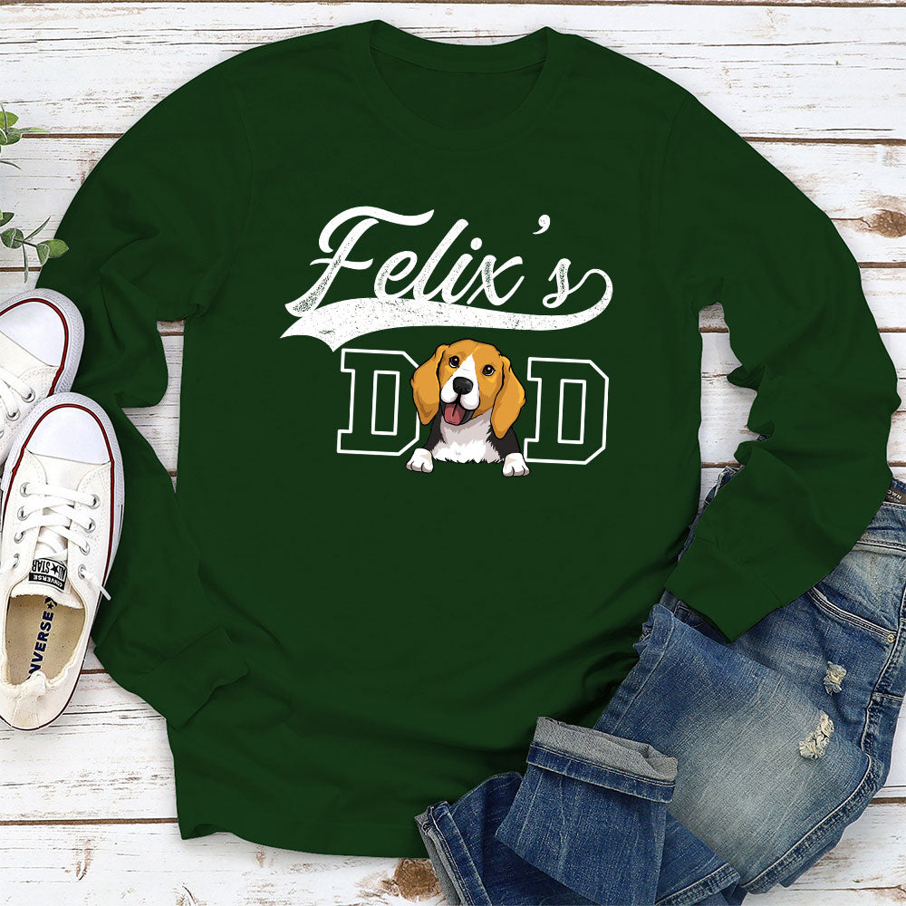 Dad Mom Vintage - Personalized Custom Long Sleeve T-shirt