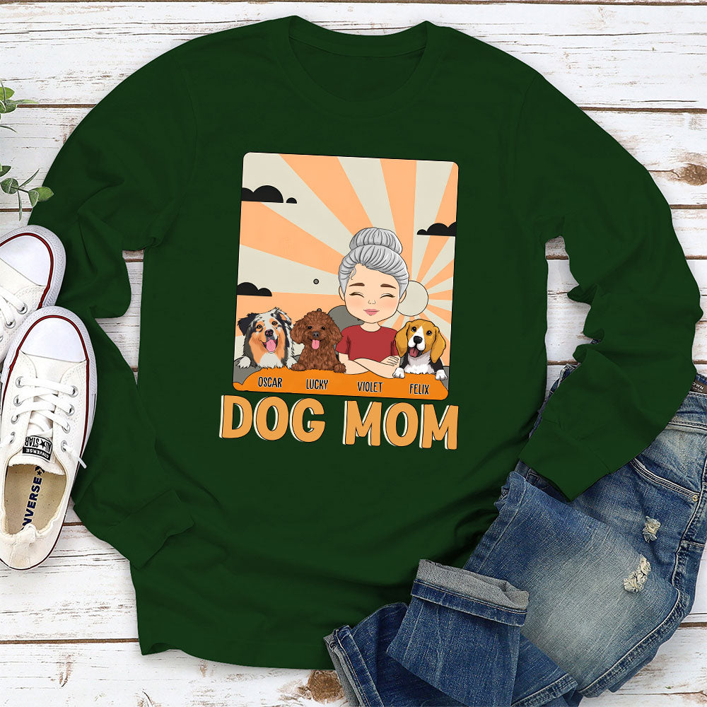 I Luv U Mom - Personalized Custom Long Sleeve T-shirt