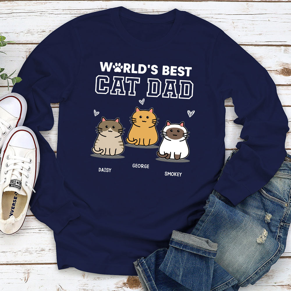 Best Mom Of Cat - Personalized Custom Long Sleeve T-shirt