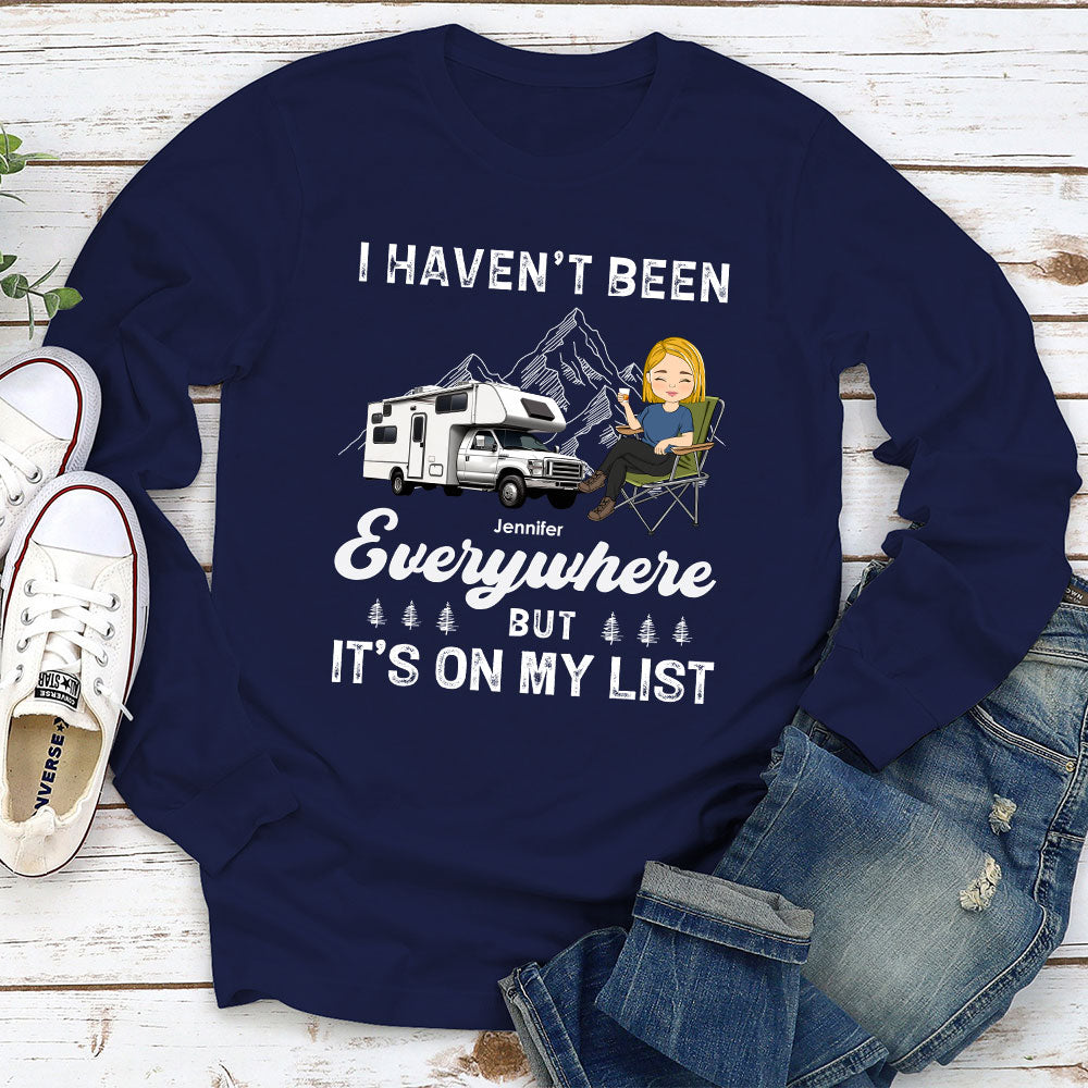 On My List - Personalized Custom Long Sleeve T-shirt