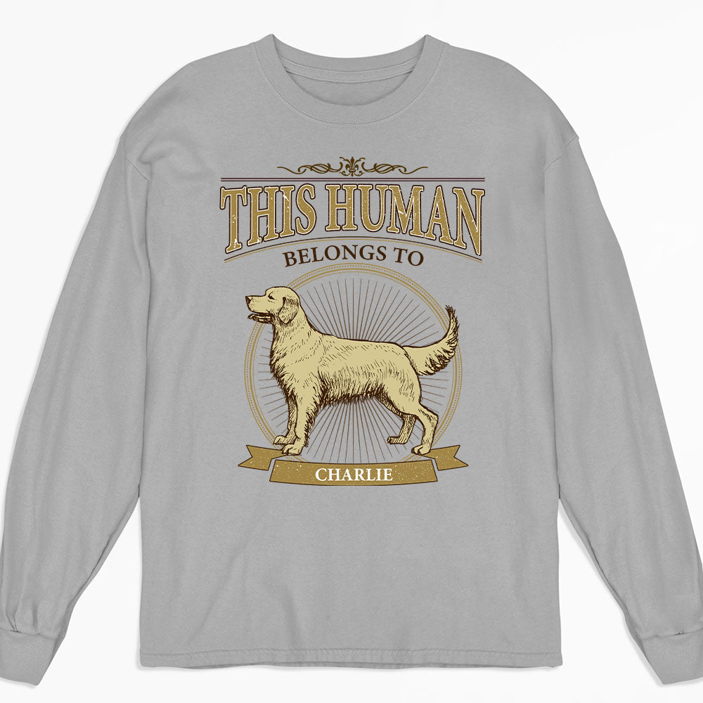 Vintage Human Belongs - Personalized Custom Long Sleeve T-shirt