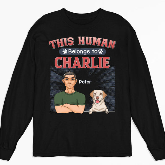 Belongs To Pet - Personalized Custom Long Sleeve T-shirt
