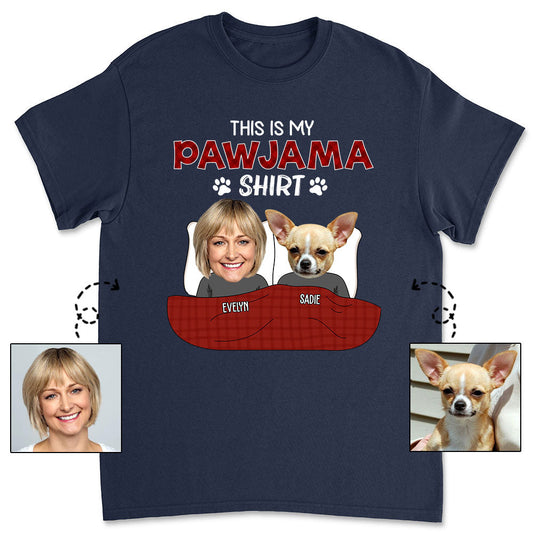 Pajama Shirt Photo - Personalized Custom Unisex T-shirt
