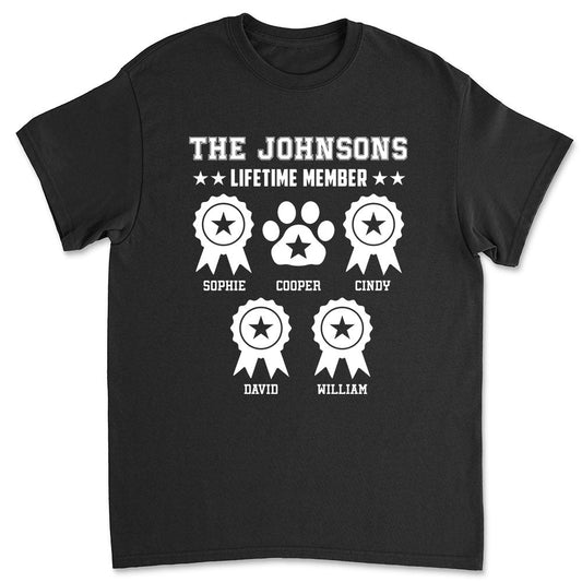 Lifetime Member - Personalized Custom Unisex T-shirt