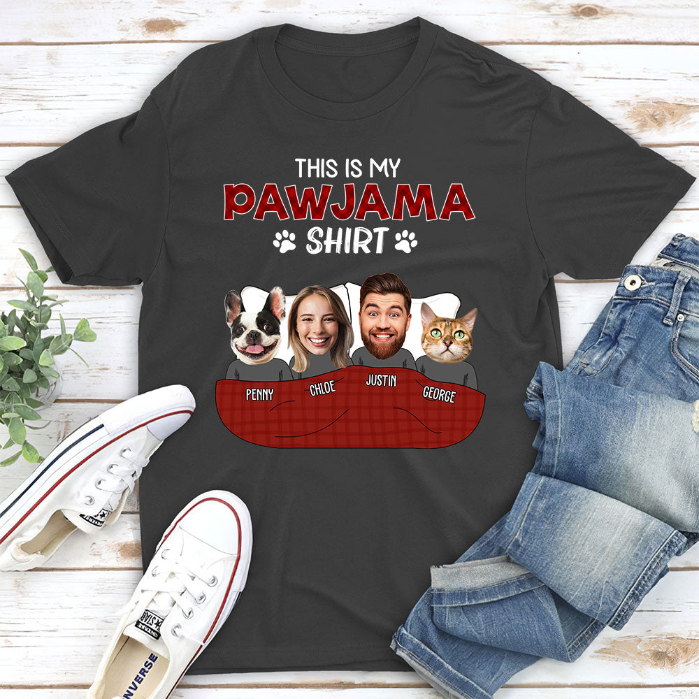 Pajama Shirt Photo - Personalized Custom Unisex T-shirt