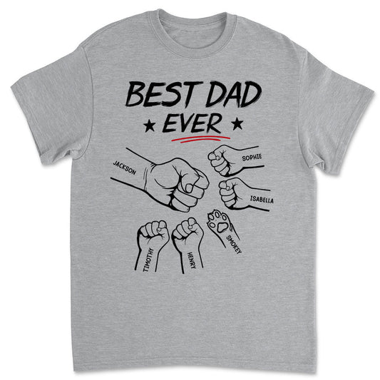 Best Papa Ever - Personalized Custom Premium T-shirt