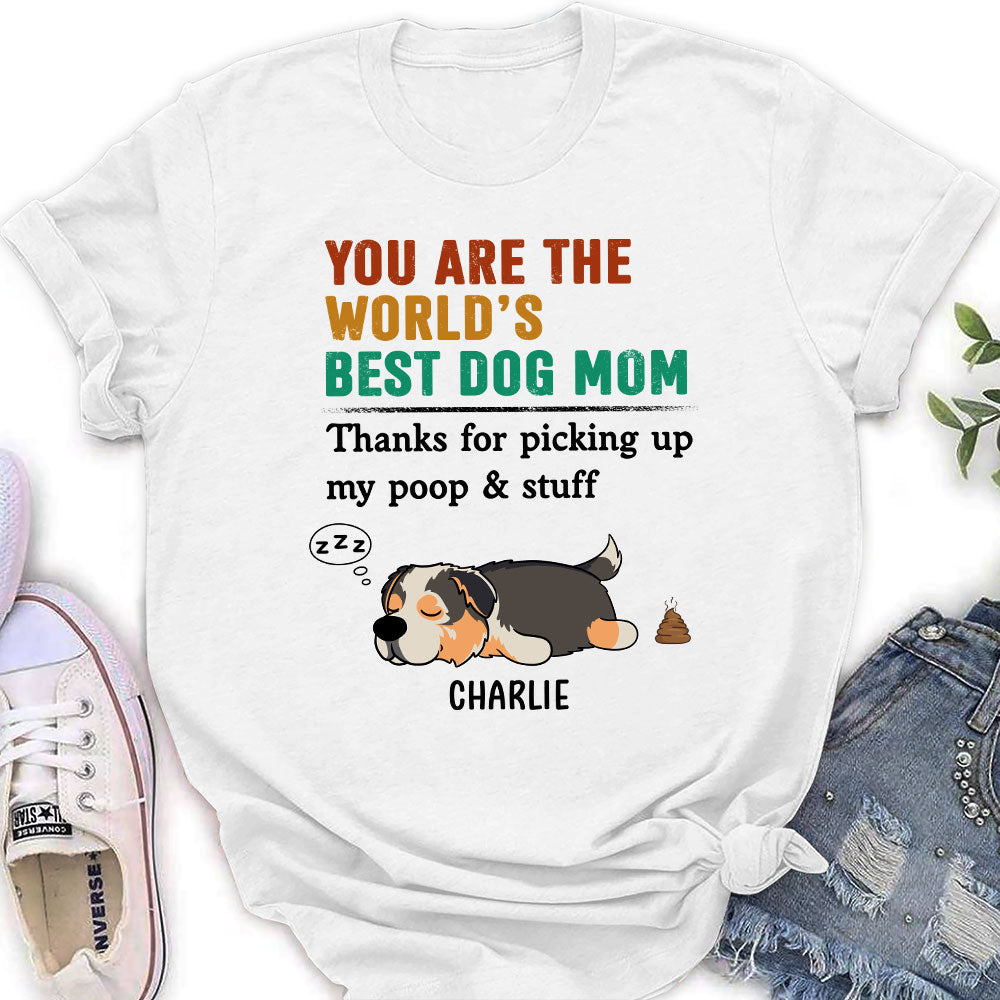 Mom Ate And Left No Crumbs - Personalized Custom Women's T-shirt