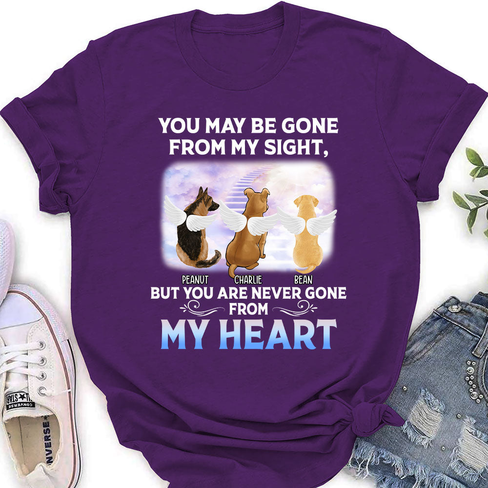 Never Gone From My Heart - Personalized Custom Women's T-shirt
