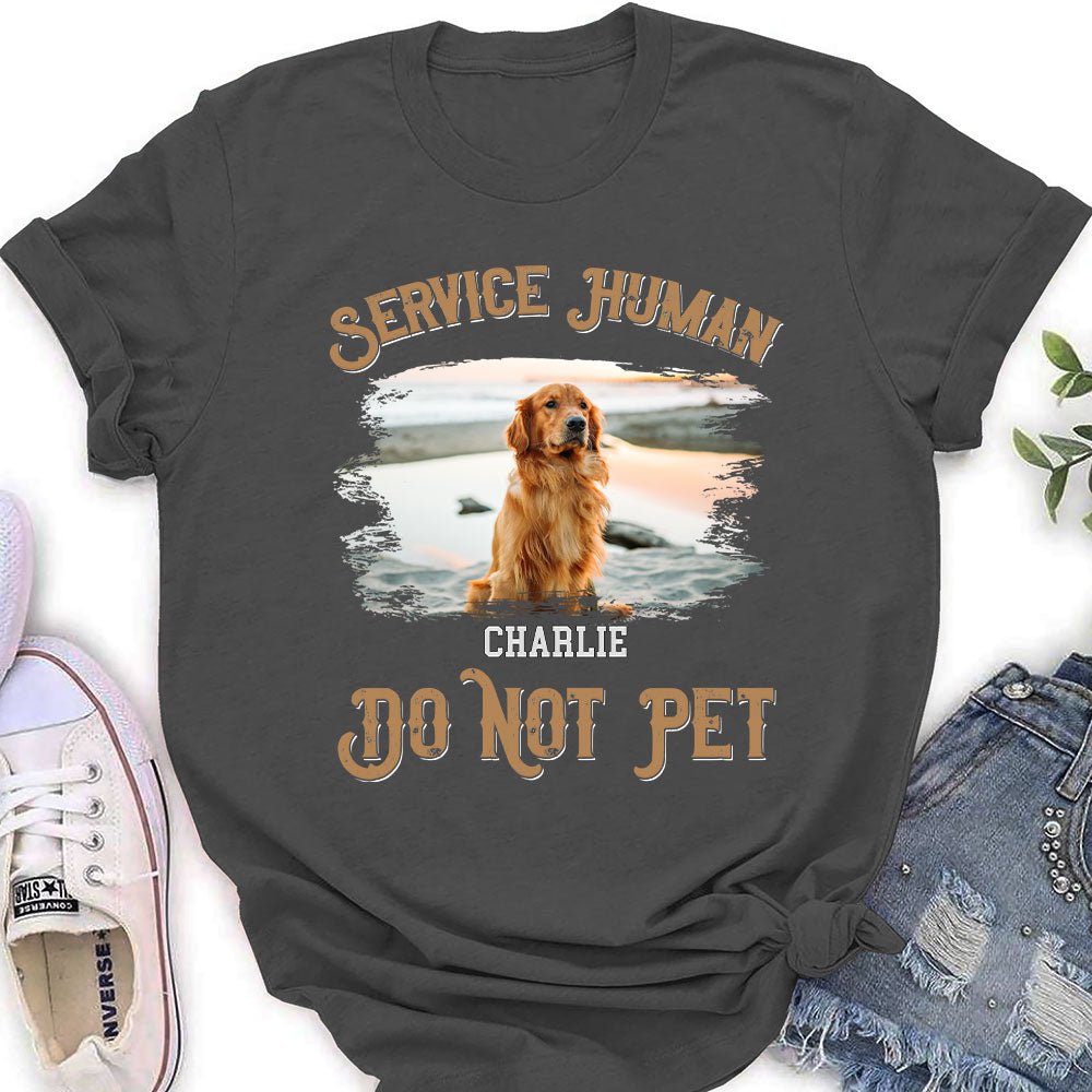 Service Human Vintage - Personalized Custom Women's T-shirt