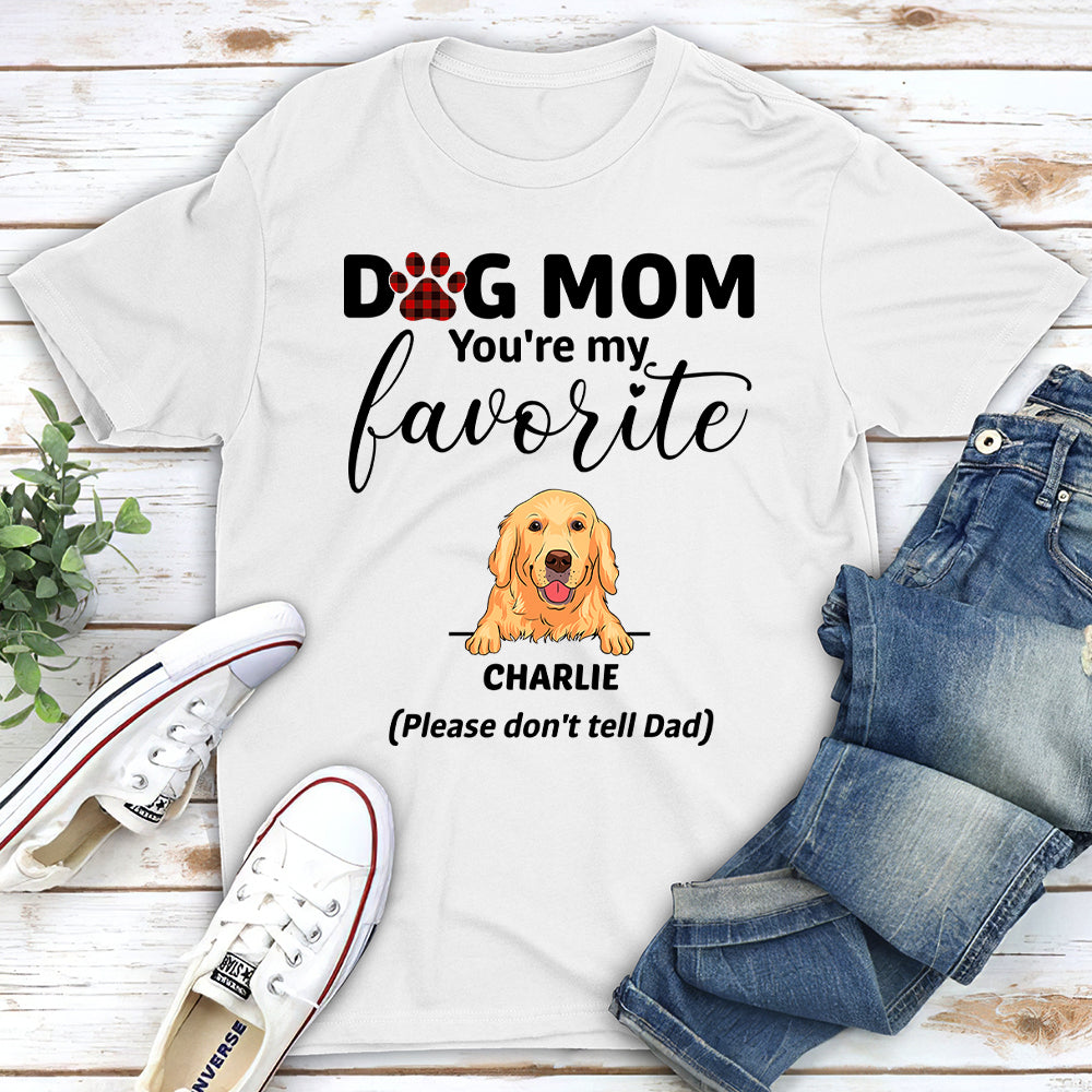 Mom, My Favorite - Personalized Custom Unisex T-shirt