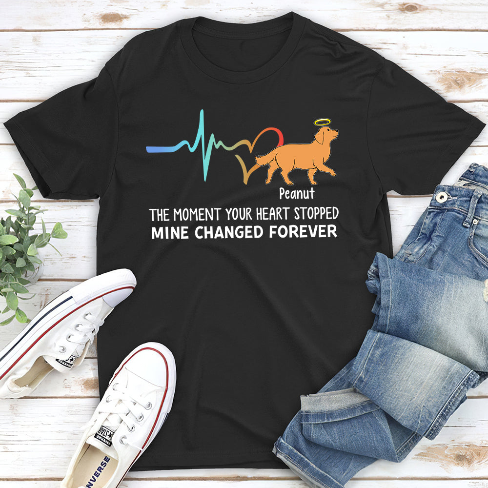 Your Heart Stopped Mine Changed - Personalized Custom Unisex T-shirt