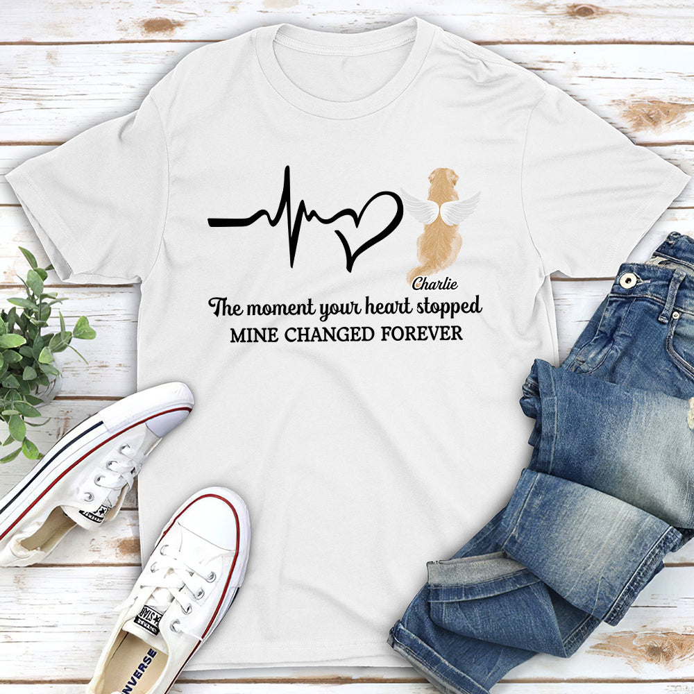 The Moment Your Heart Stopped - Personalized Custom Premium T-shirt