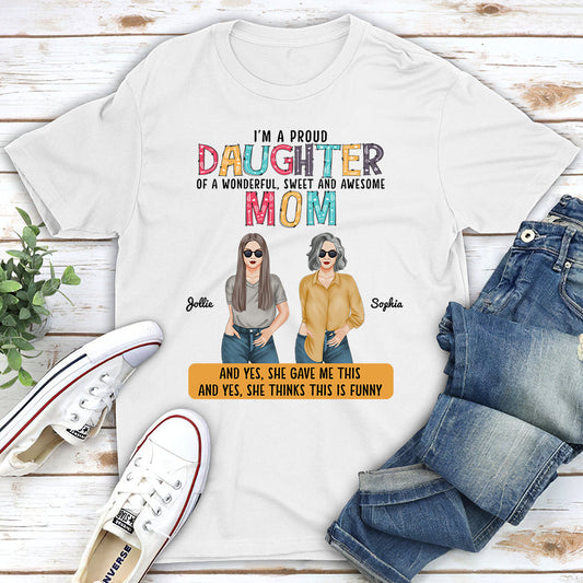 Proud Daughter - Personalized Custom Unisex T-shirt