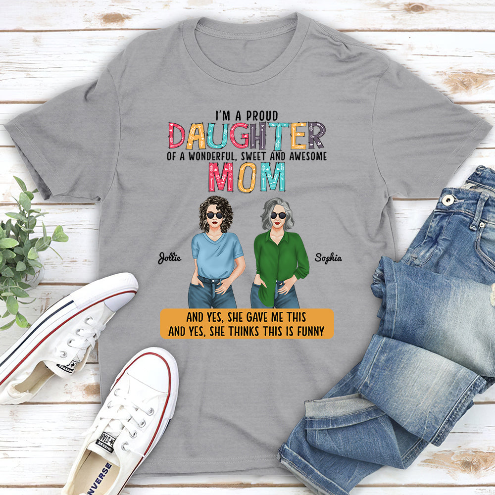 Proud Daughter - Personalized Custom Unisex T-shirt