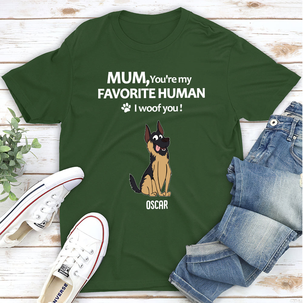 To My Favorite Human 2 - Personalized Custom Unisex T-shirt