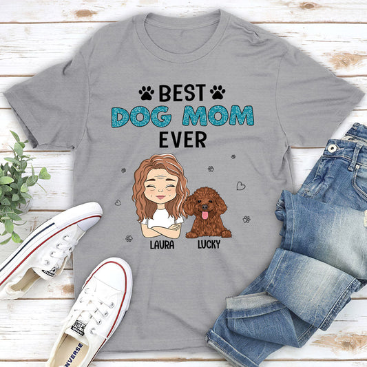 Best Dog Mom Chibi - Personalized Custom Unisex T-shirt