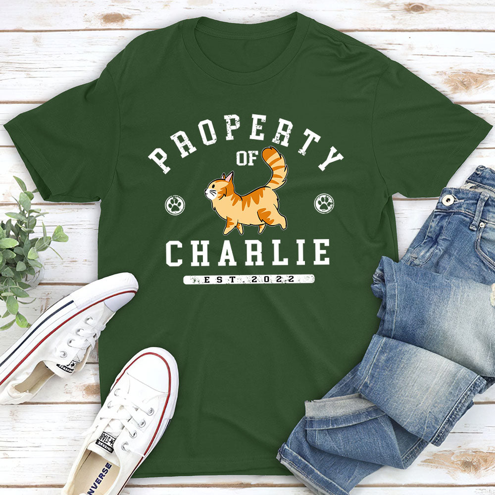 Cat Property - Personalized Custom Unisex T-shirt
