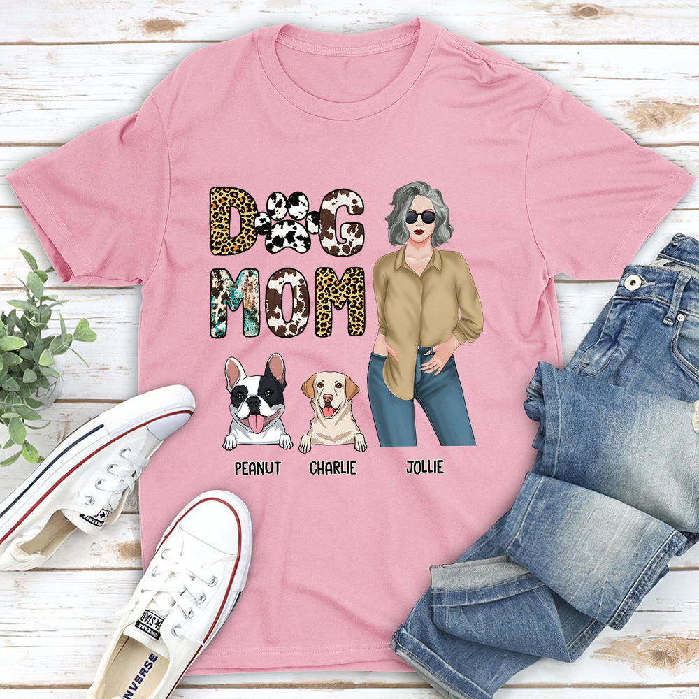 Dog Mom Western - Personalized Custom Unisex T-shirt