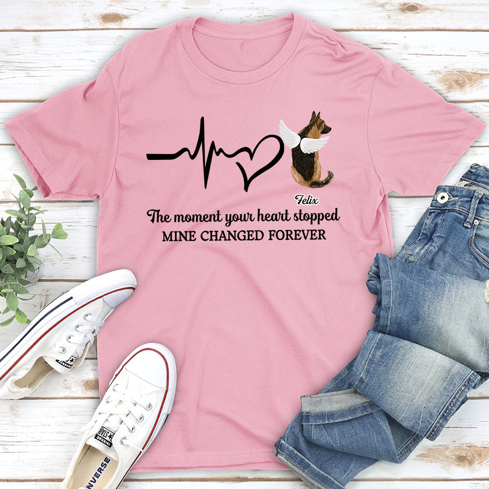The Moment Your Heart Stopped - Personalized Custom Premium T-shirt