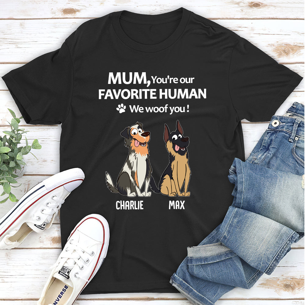 To My Favorite Human 2 - Personalized Custom Unisex T-shirt